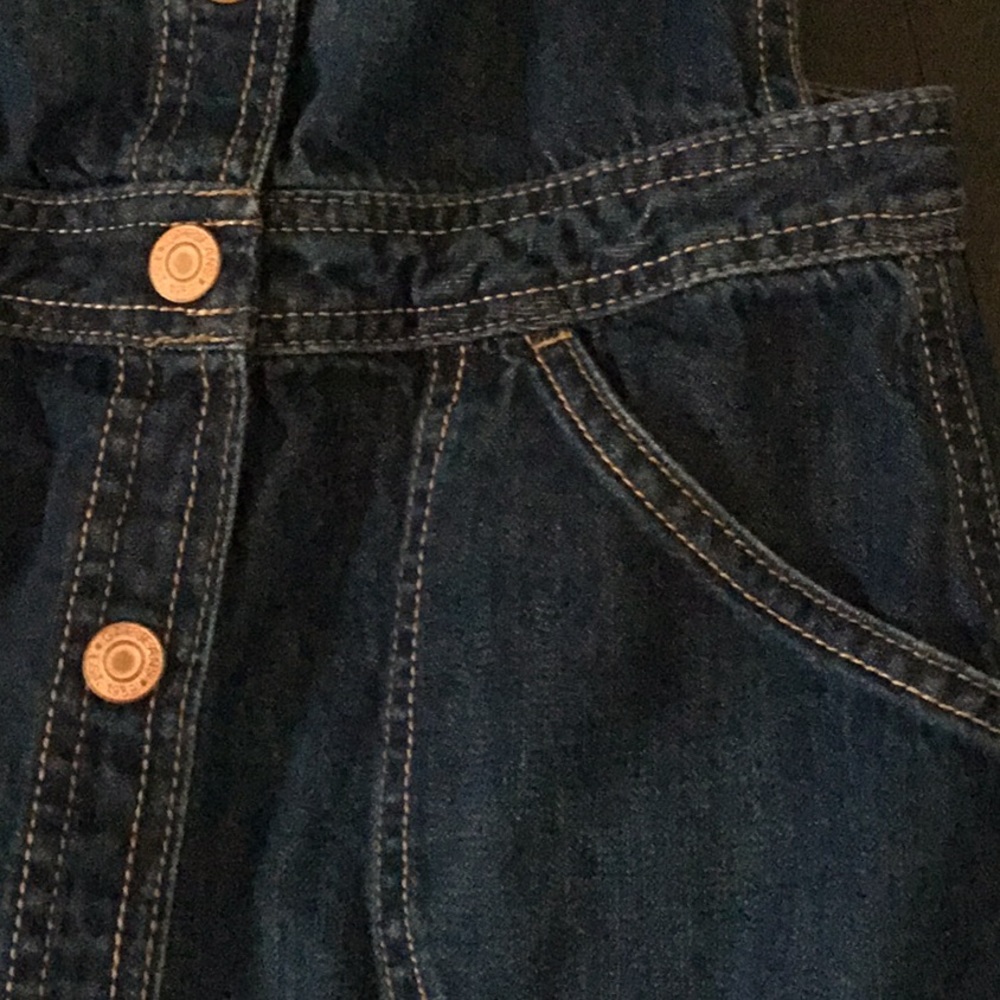 NWOT GapKids denim overall dress - Picture 3 of 5